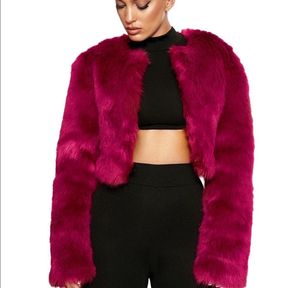 Magenta - IT’S FAUX REAL JACKET
